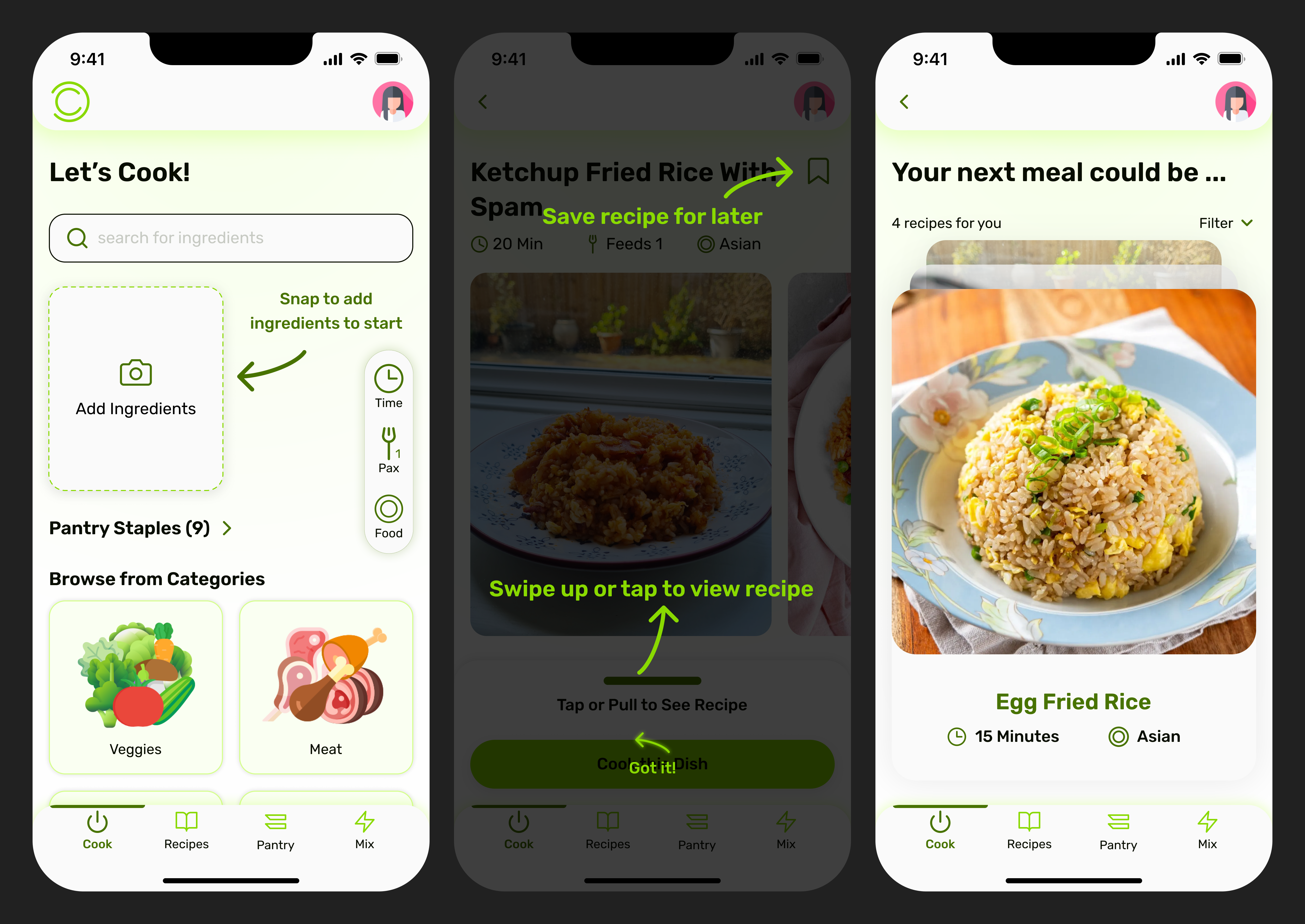 Visuals enhancing tweaks based on feedback from user testing