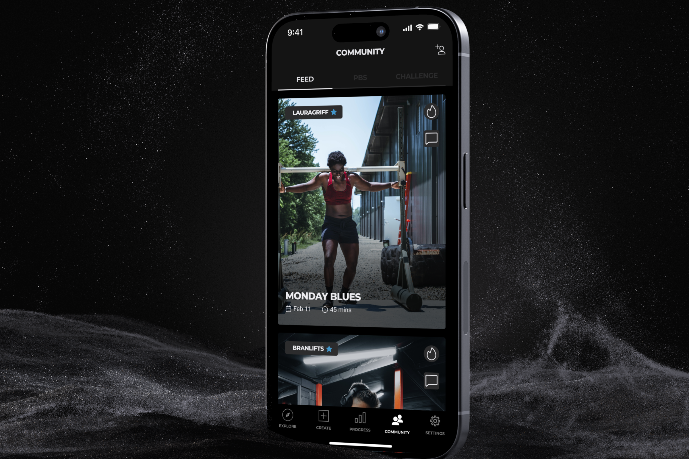 Gymshark Training iOS mockup