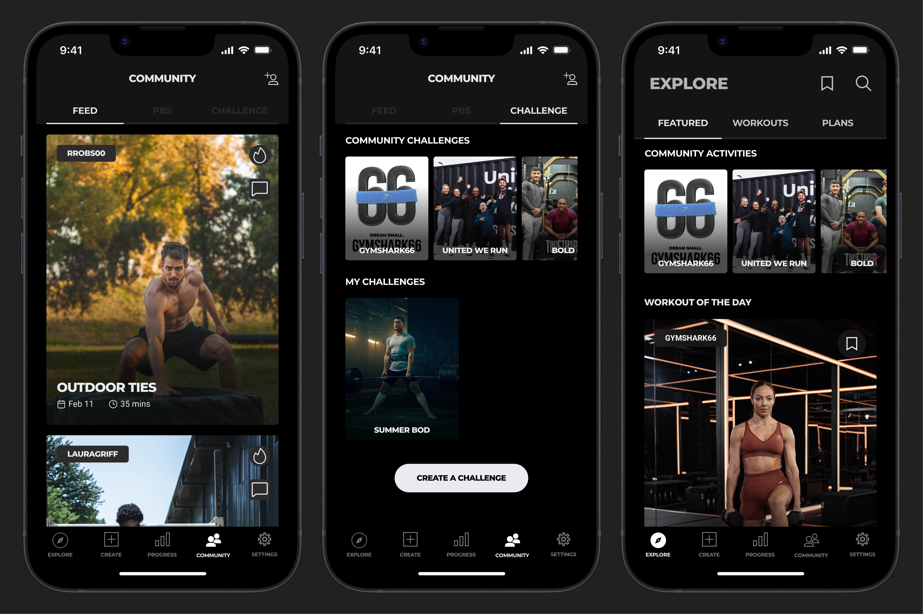 See detailed updates of your friends and challenges in the new community menu, or catch quick community highlights in the original Explore home menu